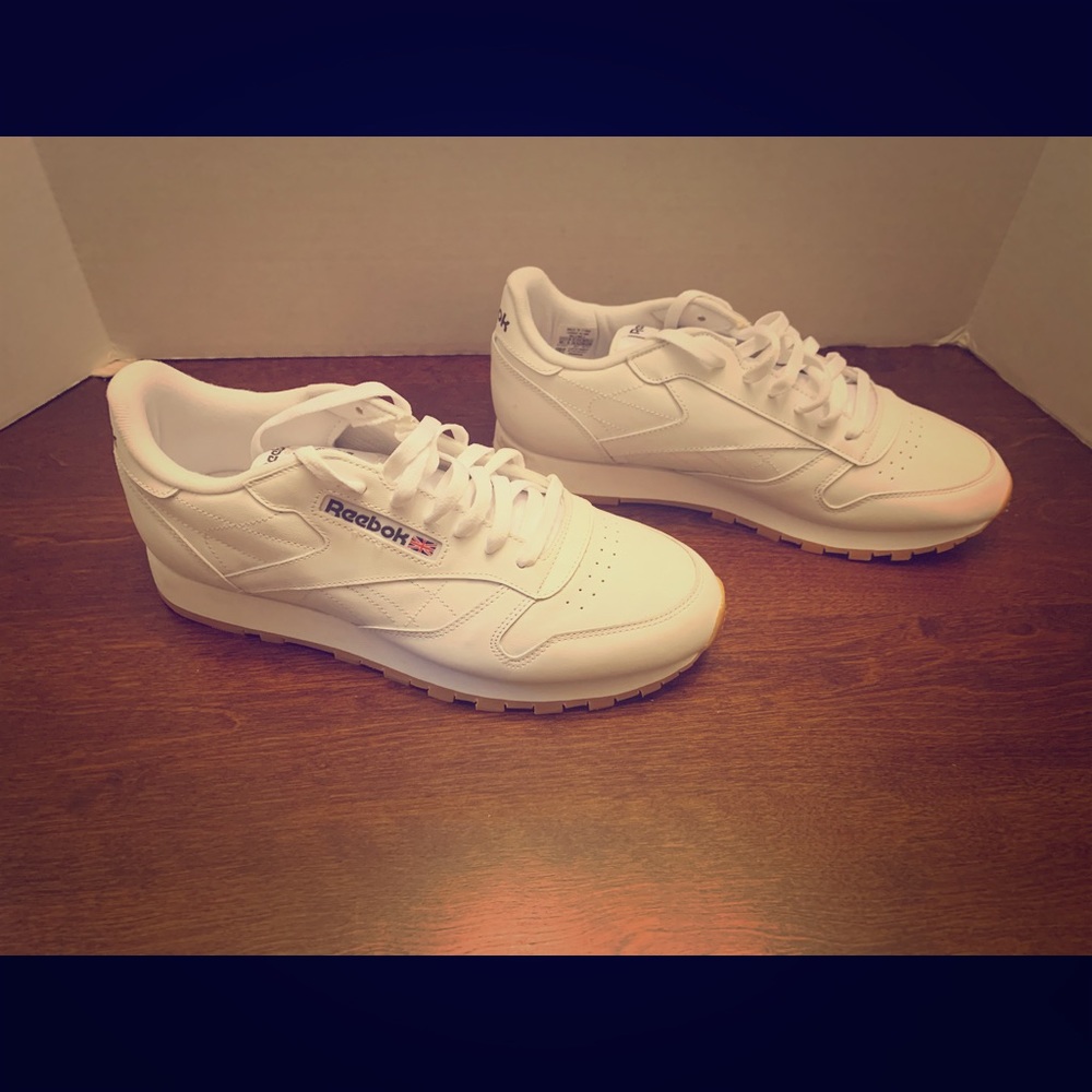 Reebok White Leather Classics Size 10